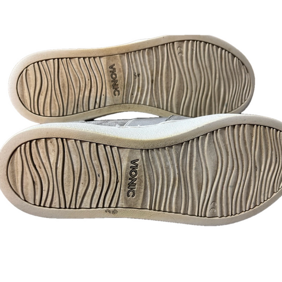 Vionic Gray Slip-On Flats - Picture 3 of 5